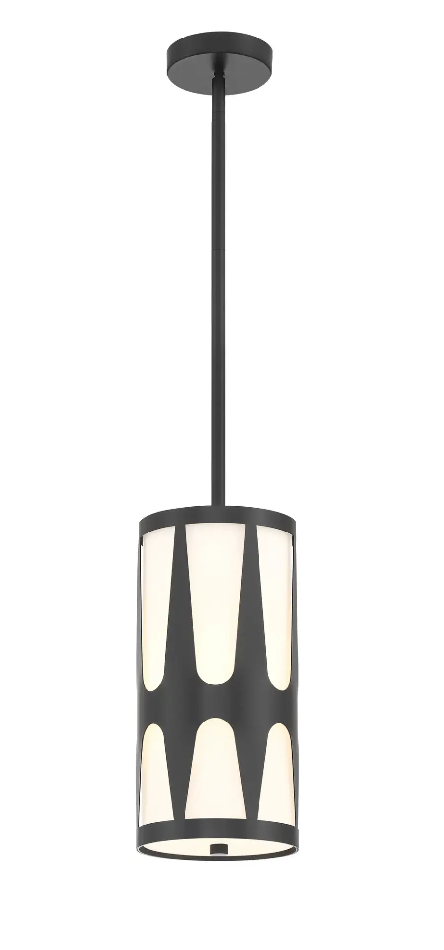 Royston 7" Mini Pendant in Black - Image 1