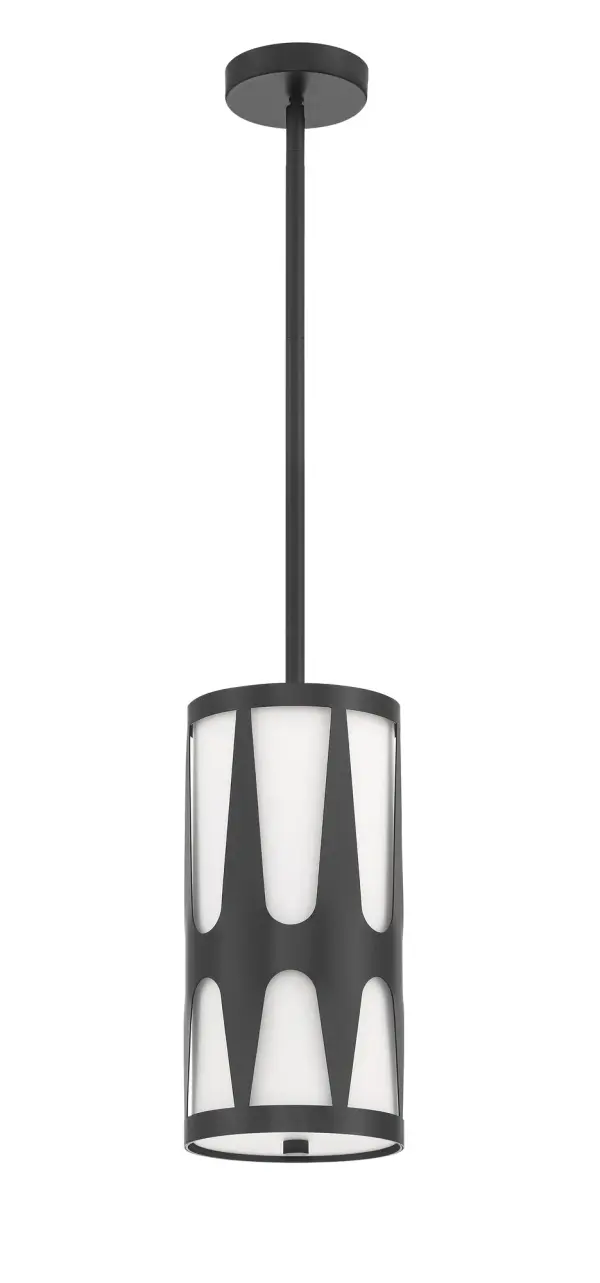 Royston 7" Mini Pendant in Black - Image 2