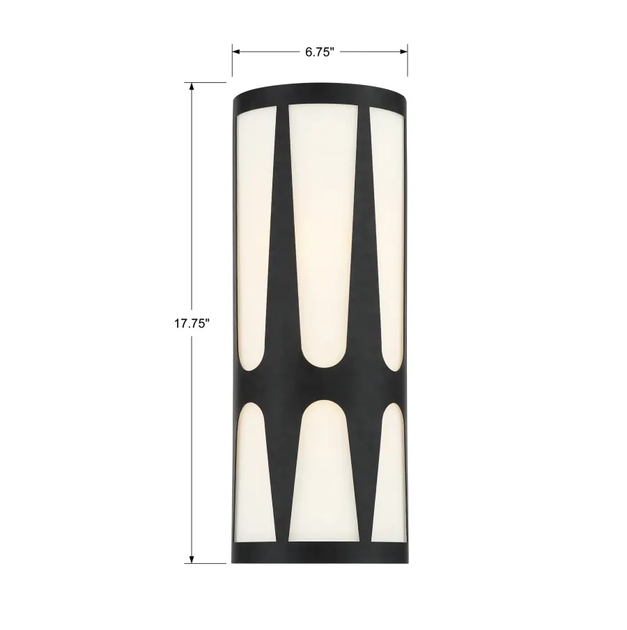 Royston 6.75" Black Sconce - Image 6
