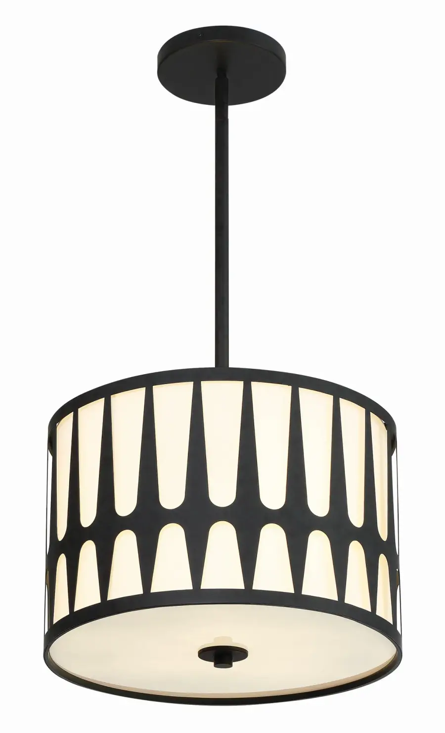Royston 15" Black Pendant Light - Image 2