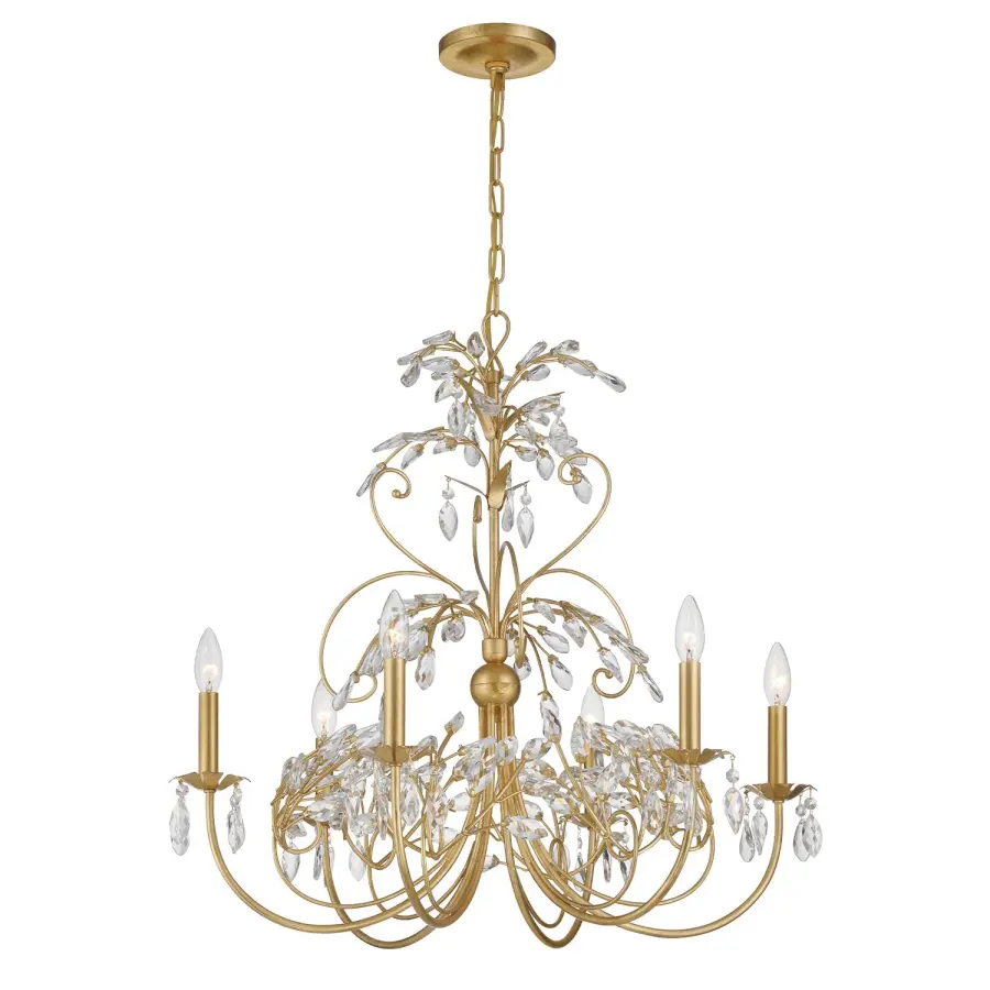 Sadie 29" Multi-Tiered Crystal Chandelier - Image 1