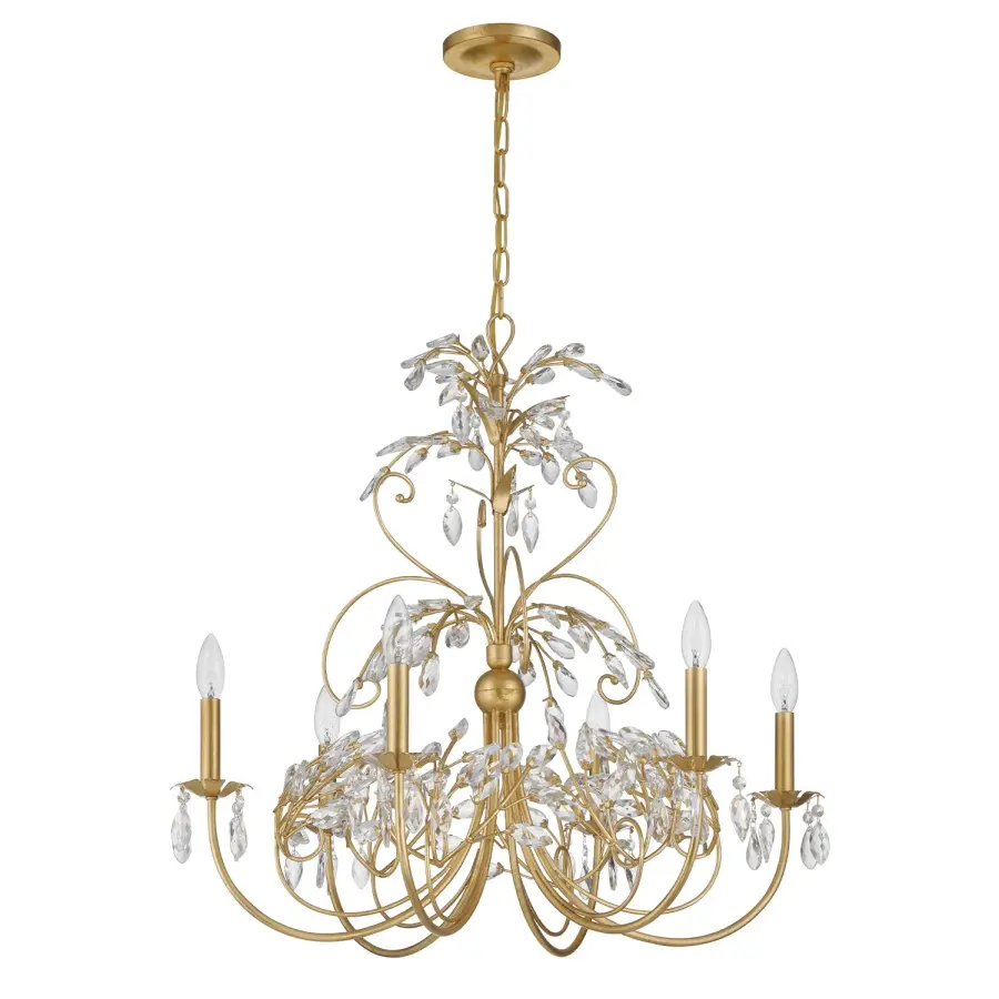 Sadie 29" Multi-Tiered Crystal Chandelier - Image 2