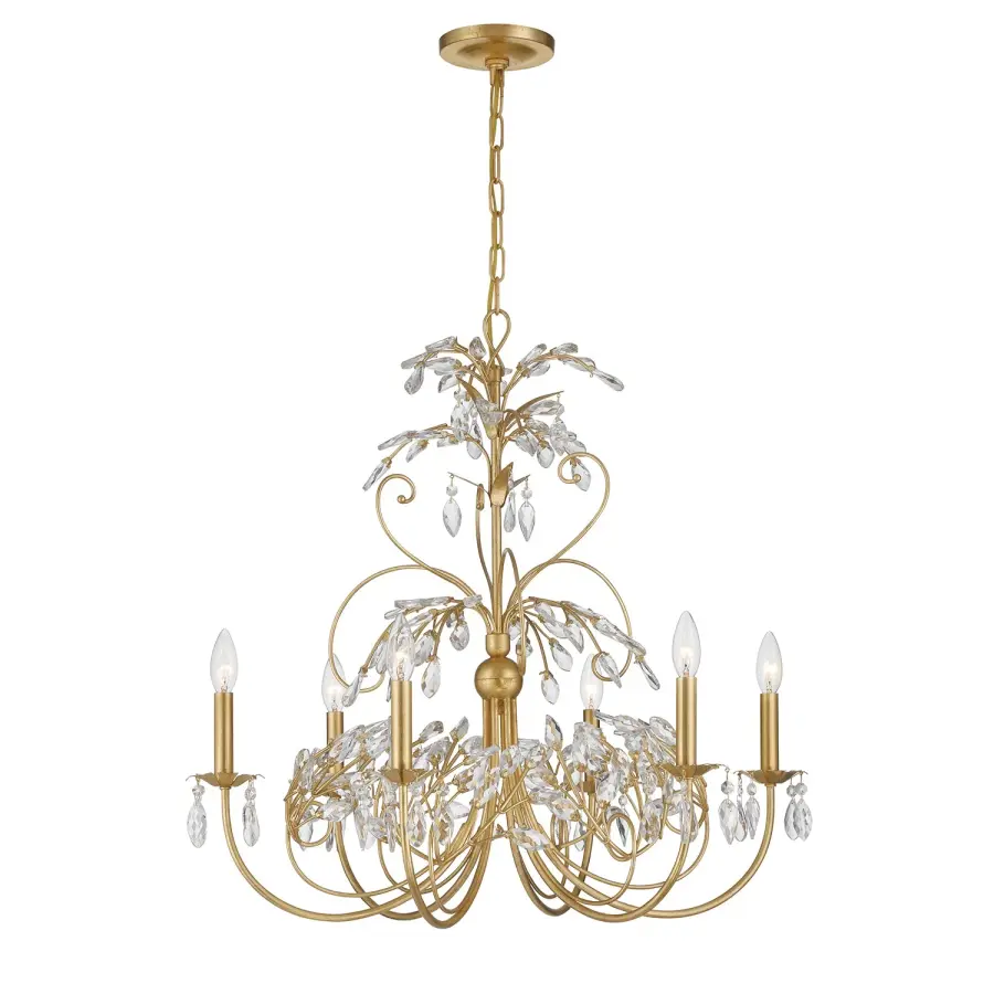 Sadie 29" Multi-Tiered Crystal Chandelier - Image 3
