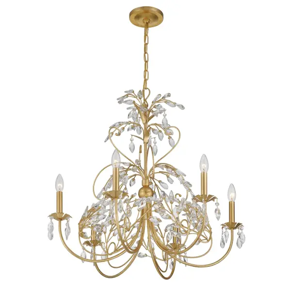Sadie 29" Multi-Tiered Crystal Chandelier - Image 4