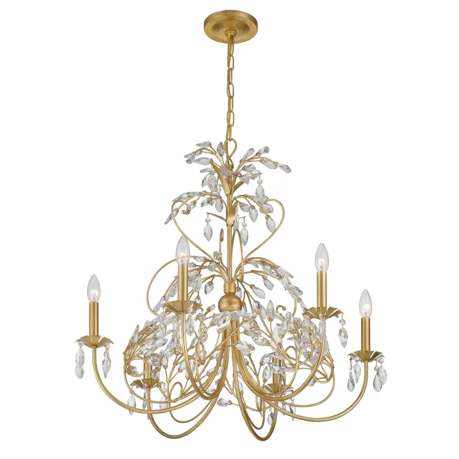 Sadie 29" Multi-Tiered Crystal Chandelier - Image 4