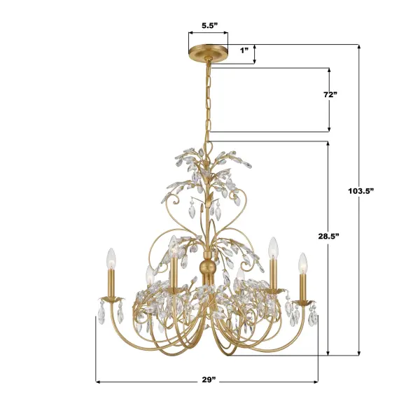 Sadie 29" Multi-Tiered Crystal Chandelier - Image 7