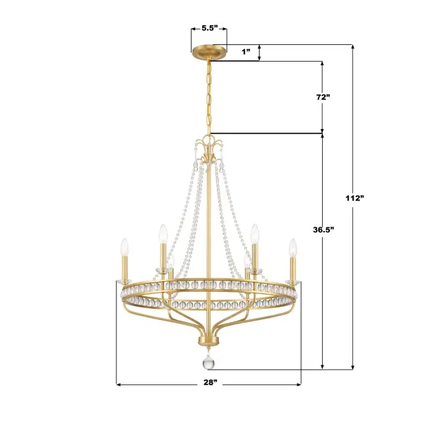 Seville 28" Chandelier - Image 7