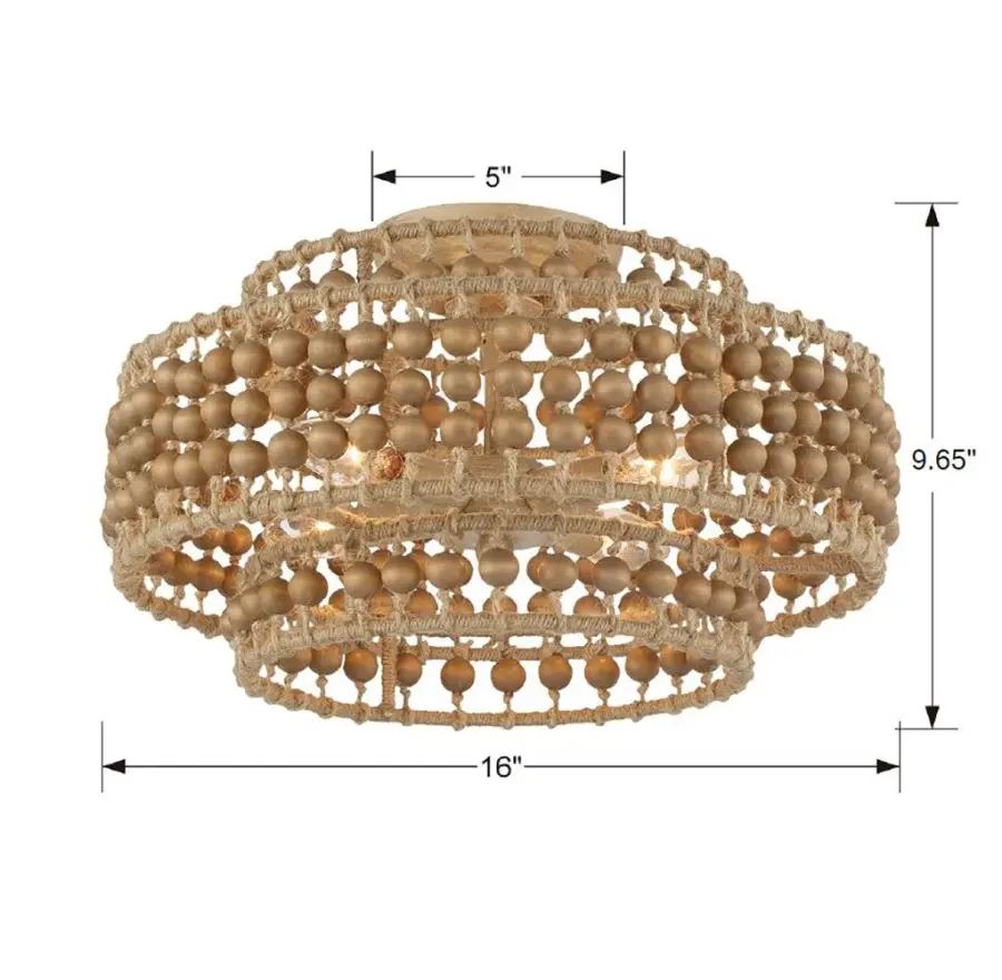 Silas 16" Semi Flush Mount - Image 7