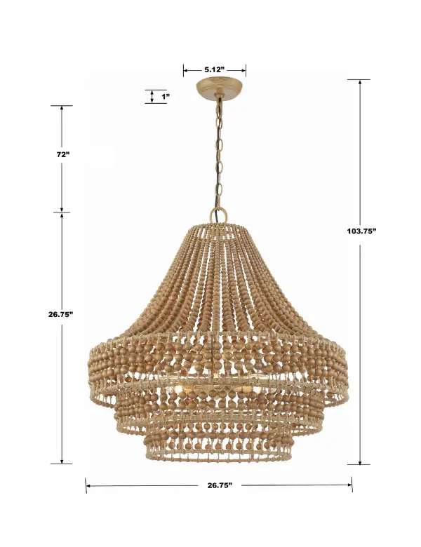 Silas 26.75" Chandelier - Image 7