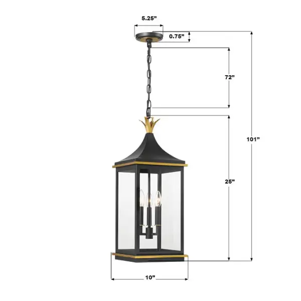 Simpson 10" Outdoor Pendant - Image 7