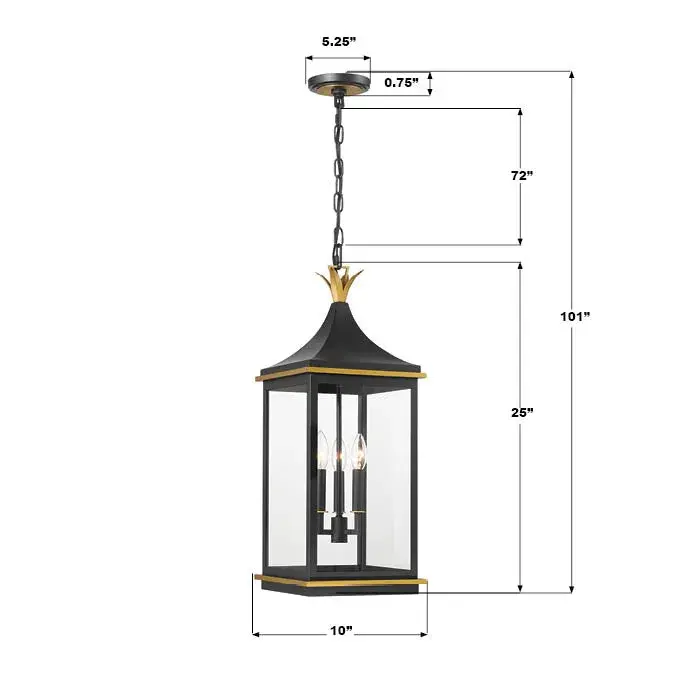 Simpson 10" Outdoor Pendant - Image 7