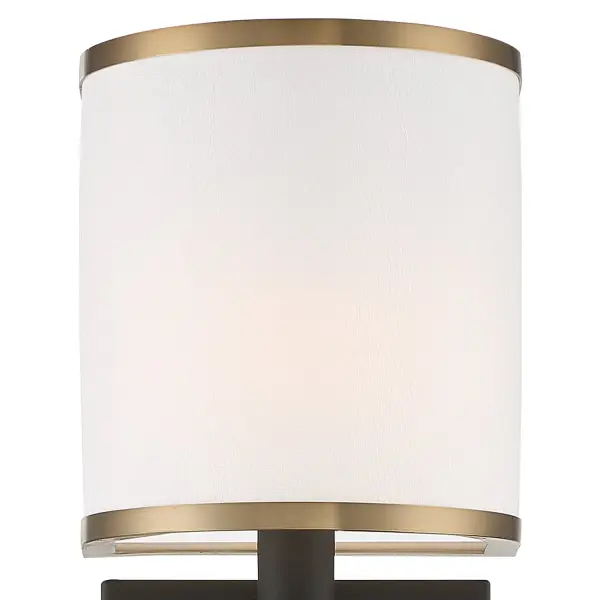 Sloane 5" Wall Sconce in Vibrant Gold & Black Forged - Image 3