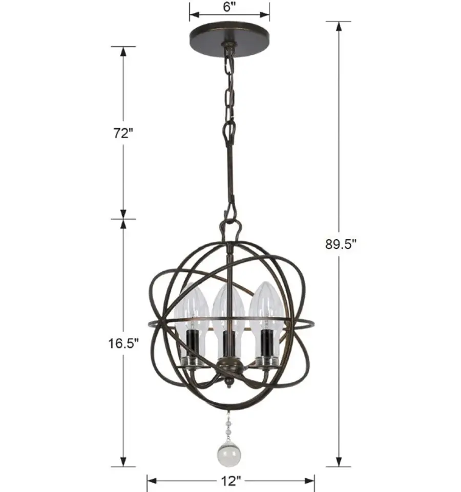 Solaris 12" Outdoor Chandelier - Image 6