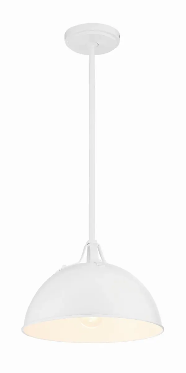 Soto 12" Pendant in Matte White - Image 8