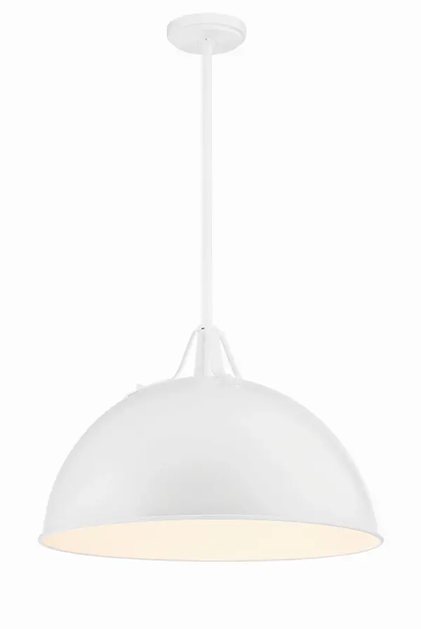 Soto 20" Pendant in Matte White - Image 8