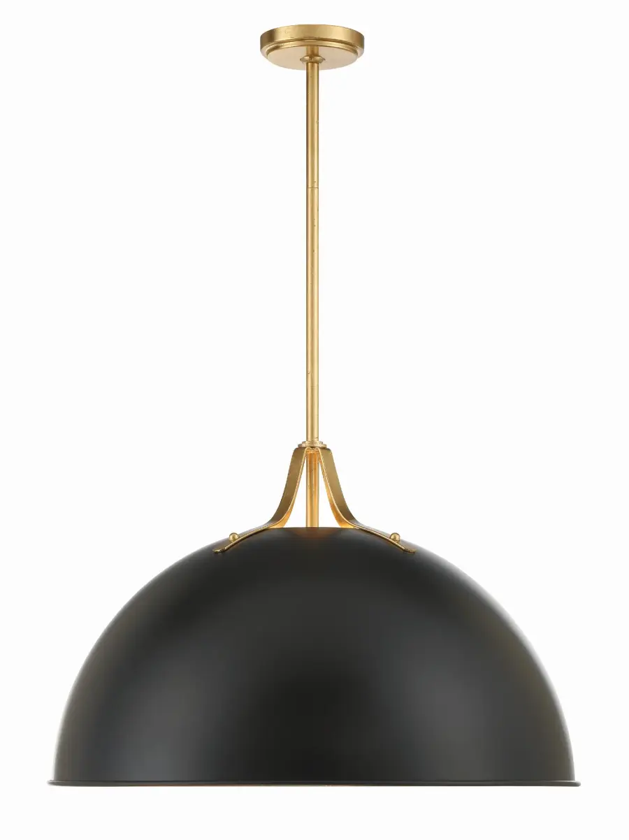 Soto 23.5" Matte White Dome Pendant - Image 2