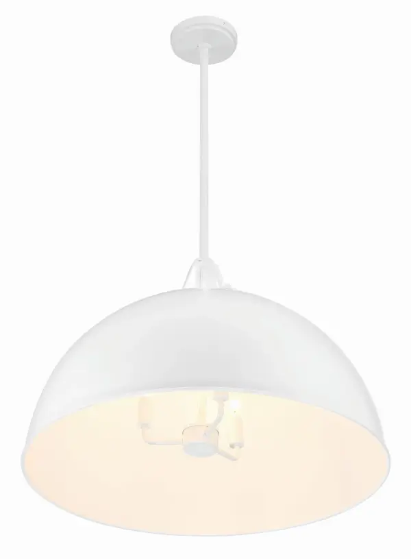 Soto 23.5" Matte White Dome Pendant - Image 12