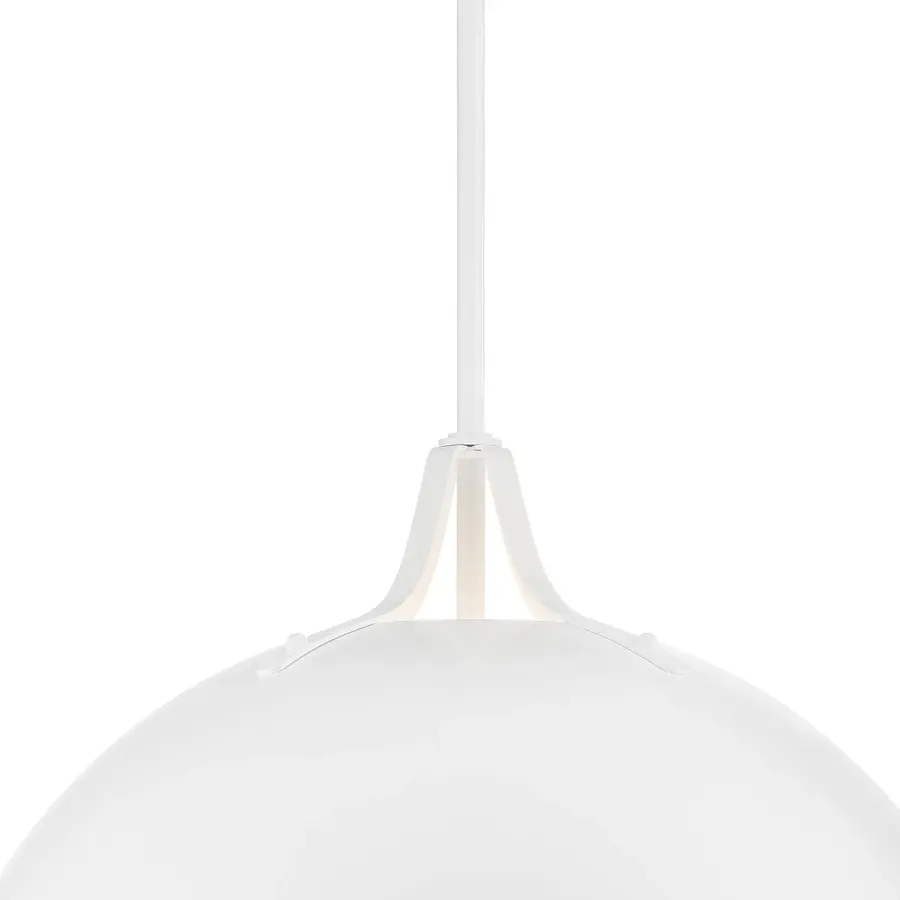 Soto 23.5" Matte White Dome Pendant - Image 13