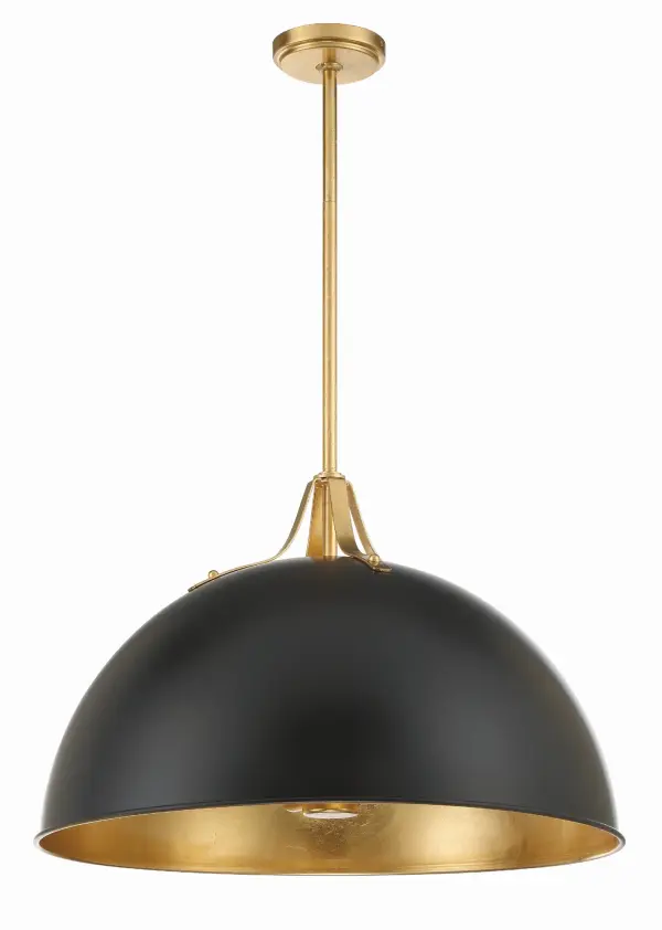 Soto 23.5" Matte White Dome Pendant - Image 3
