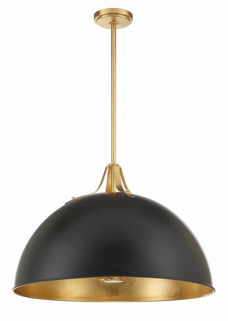 Soto 23.5" Matte White Dome Pendant - Image 3