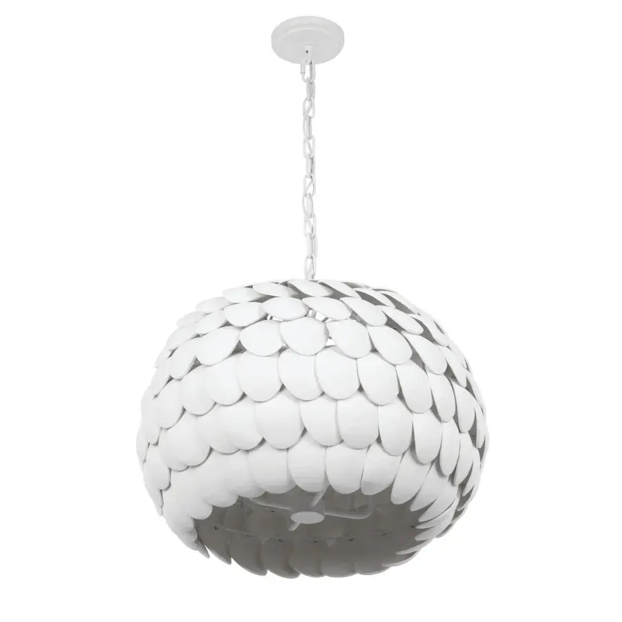 Talia 20.5" Chandelier in Matte White - Image 2