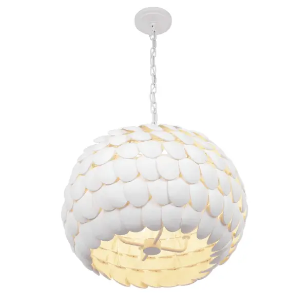 Talia 20.5" Chandelier in Matte White - Image 3