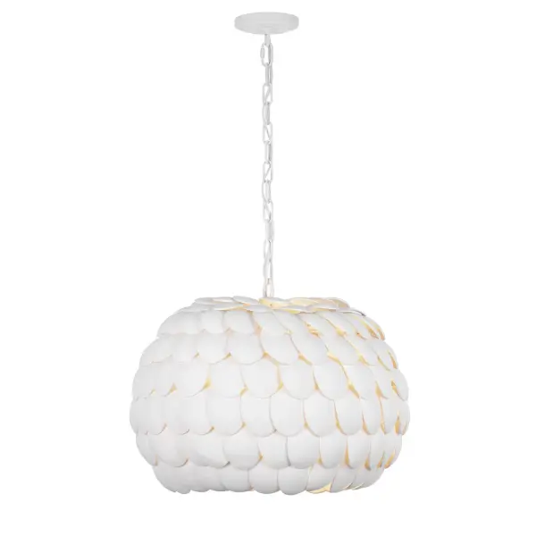 Talia 20.5" Chandelier in Matte White - Image 4