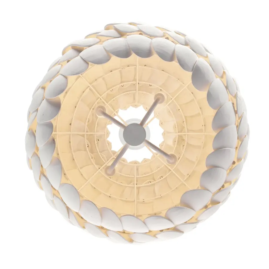 Talia 20.5" Chandelier in Matte White - Image 5