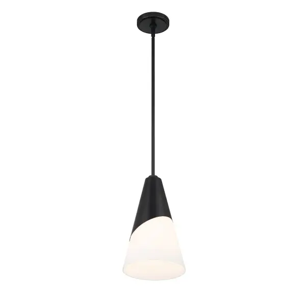 Tori 9" Mini Pendant in Matte Black - Image 12
