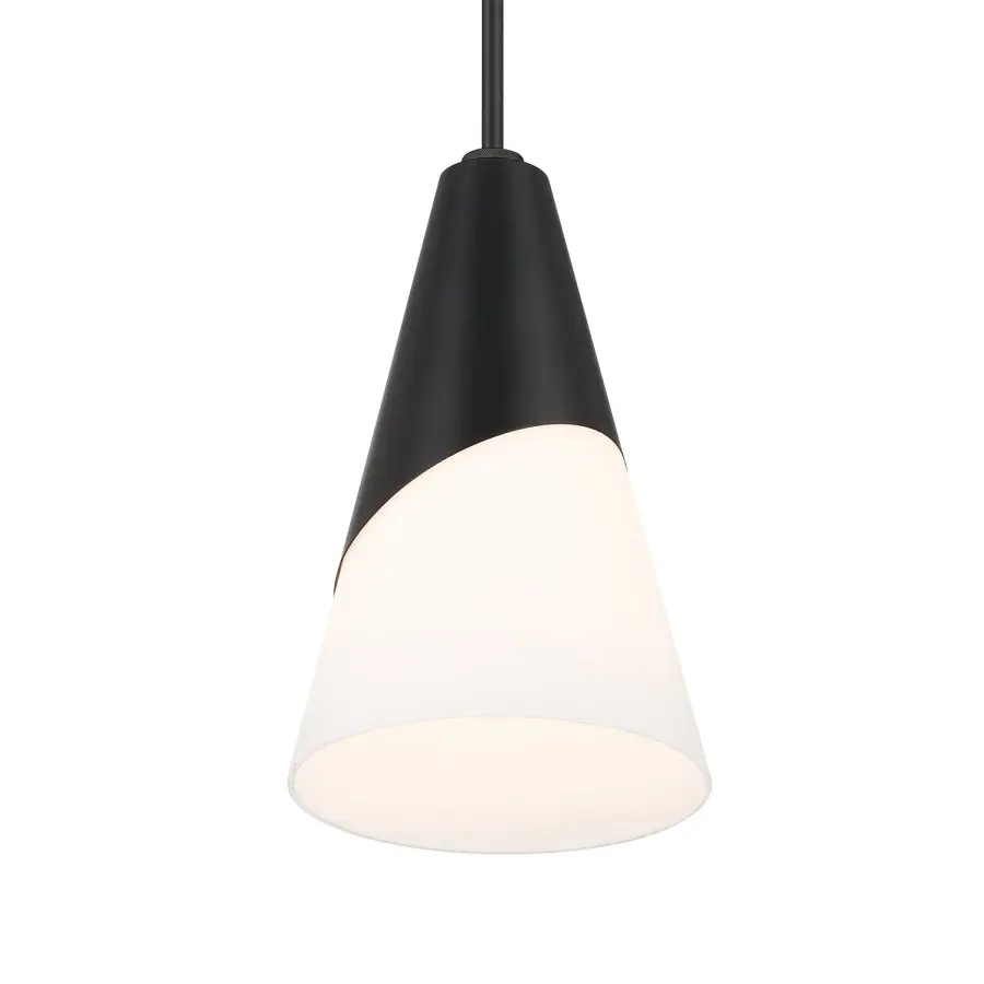 Tori 9" Mini Pendant in Matte Black - Image 13