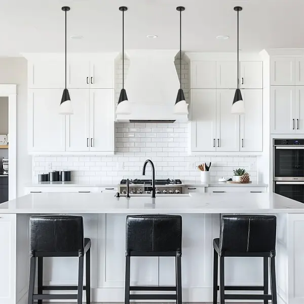 Tori 9" Mini Pendant in Matte Black - Image 14