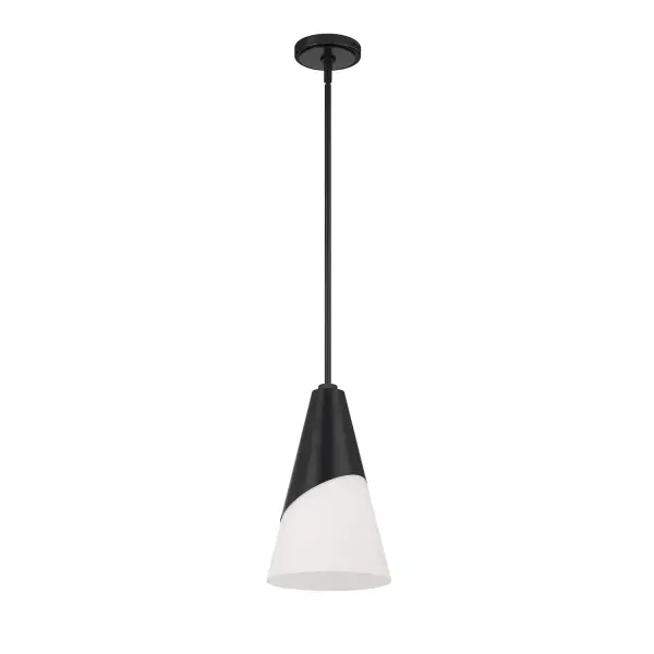 Tori 9" Mini Pendant in Matte Black - Image 10