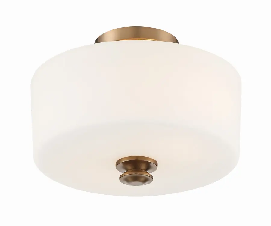 Travis 12.5" Semi Flush Mount in Black Forged - Image 2