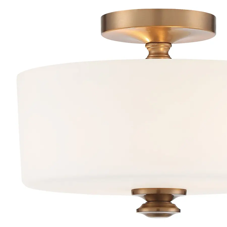 Travis 12.5" Semi Flush Mount in Black Forged - Image 3