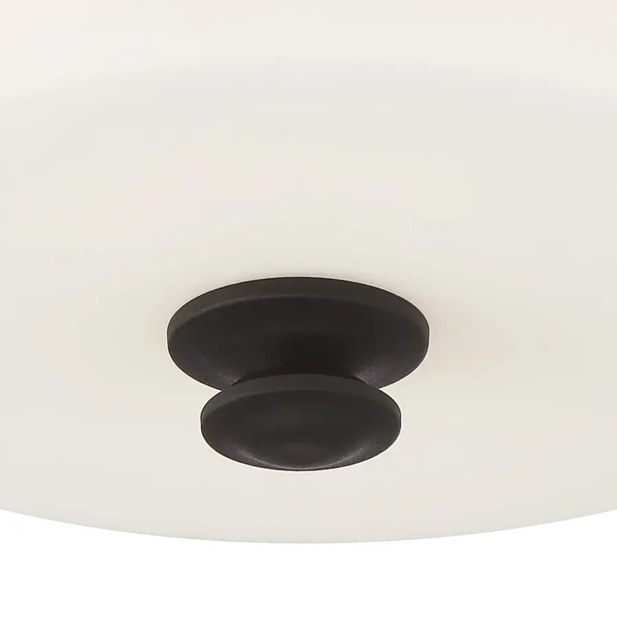 Travis 12.5" Semi Flush Mount in Black Forged - Image 9