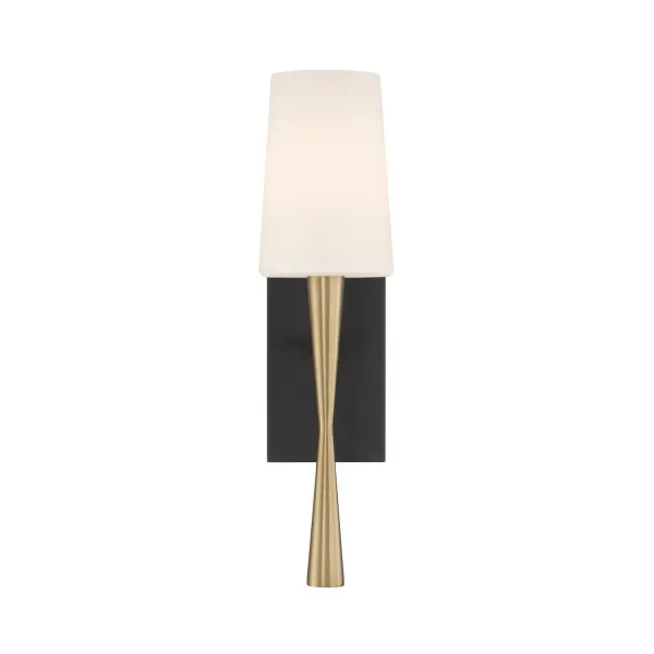 Trenton 5" Wall Sconce in Aged Brass & Black Forged - Image 3
