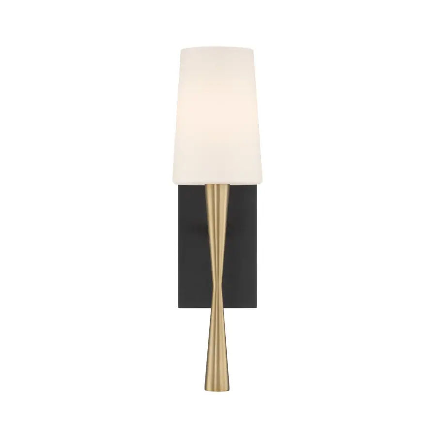 Trenton 5" Wall Sconce in Aged Brass & Black Forged - Image 3