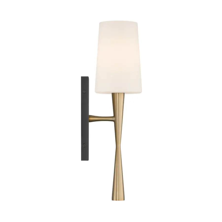 Trenton 5" Wall Sconce in Aged Brass & Black Forged - Image 4
