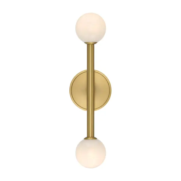 The Terrell vanity light combines contemporary styling with functional LED illumination. Strié glass globes create soft, diffused light while adding visual texture. The Luxe Gold finish brings warmth and sophistication to bathroom spaces.
