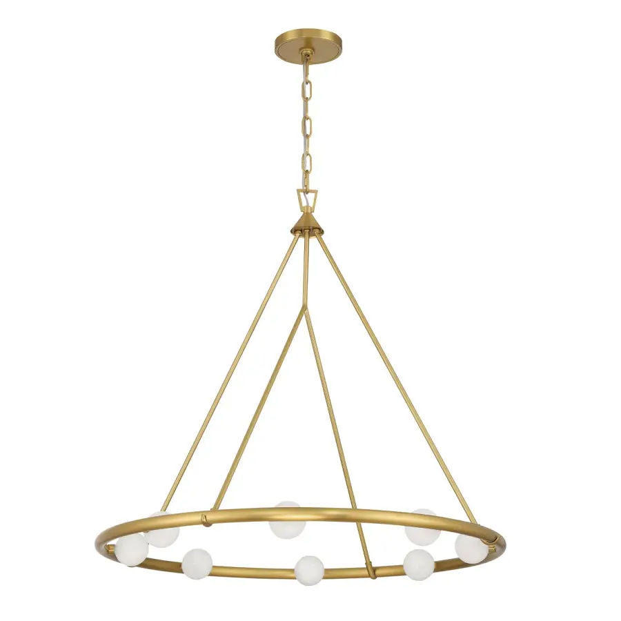 Terrell 29.5" LED Chandelier in Luxe Gold - Image 2