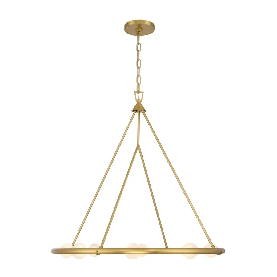 Terrell 29.5" LED Chandelier in Luxe Gold - Image 3