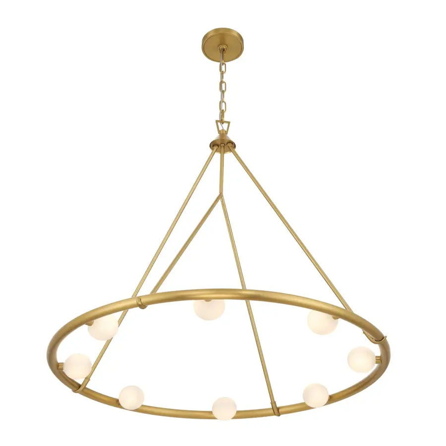 Terrell 29.5" LED Chandelier in Luxe Gold - Image 4