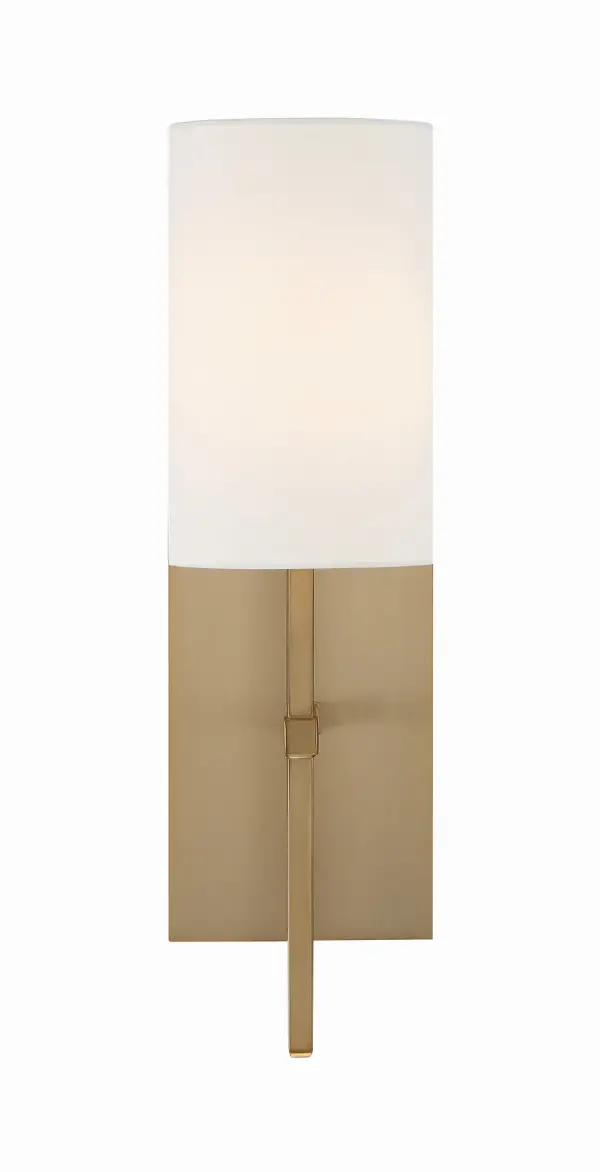 The Veronica sconce combines clean lines with an oversized drum shade for a sophisticated yet understated look. Its minimalist design and warm aged brass finish make it adaptable to multiple spaces and styles.