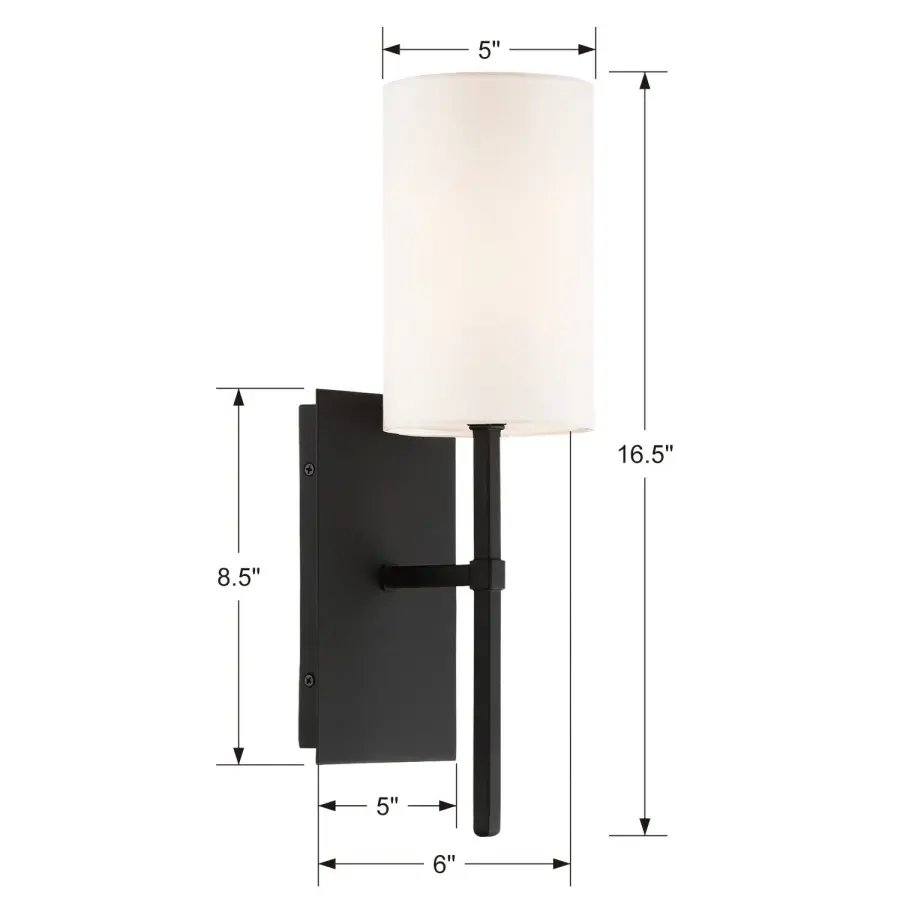 Veronica 5" Aged Brass Sconce - Image 12