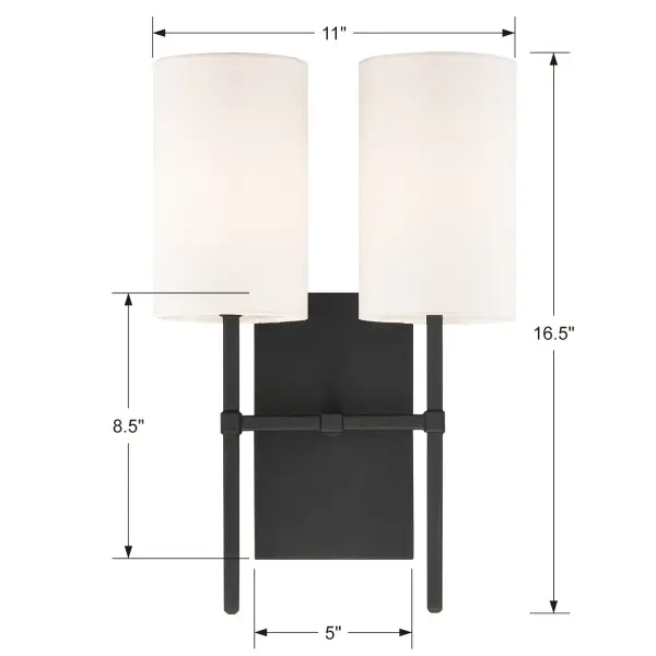 Veronica 11" Aged Brass Sconce - Image 15