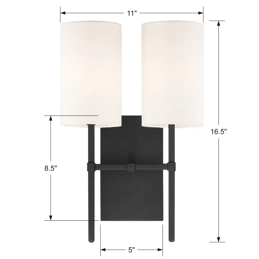 Veronica 11" Aged Brass Sconce - Image 15
