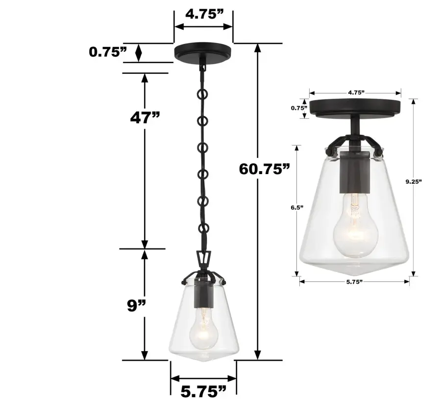 Voss 5.75" Mini Pendant in Luxe Gold - Image 15