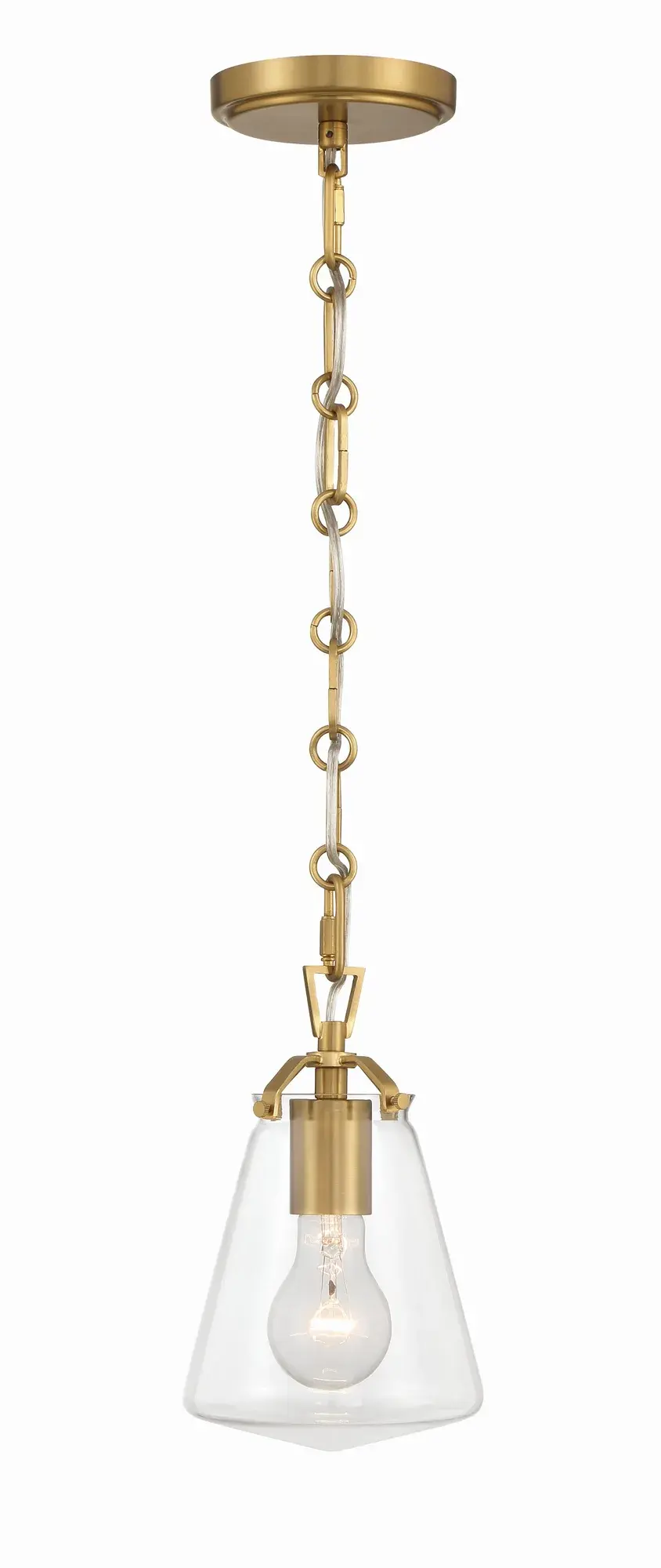 Voss 5.75" Mini Pendant in Luxe Gold - Image 3