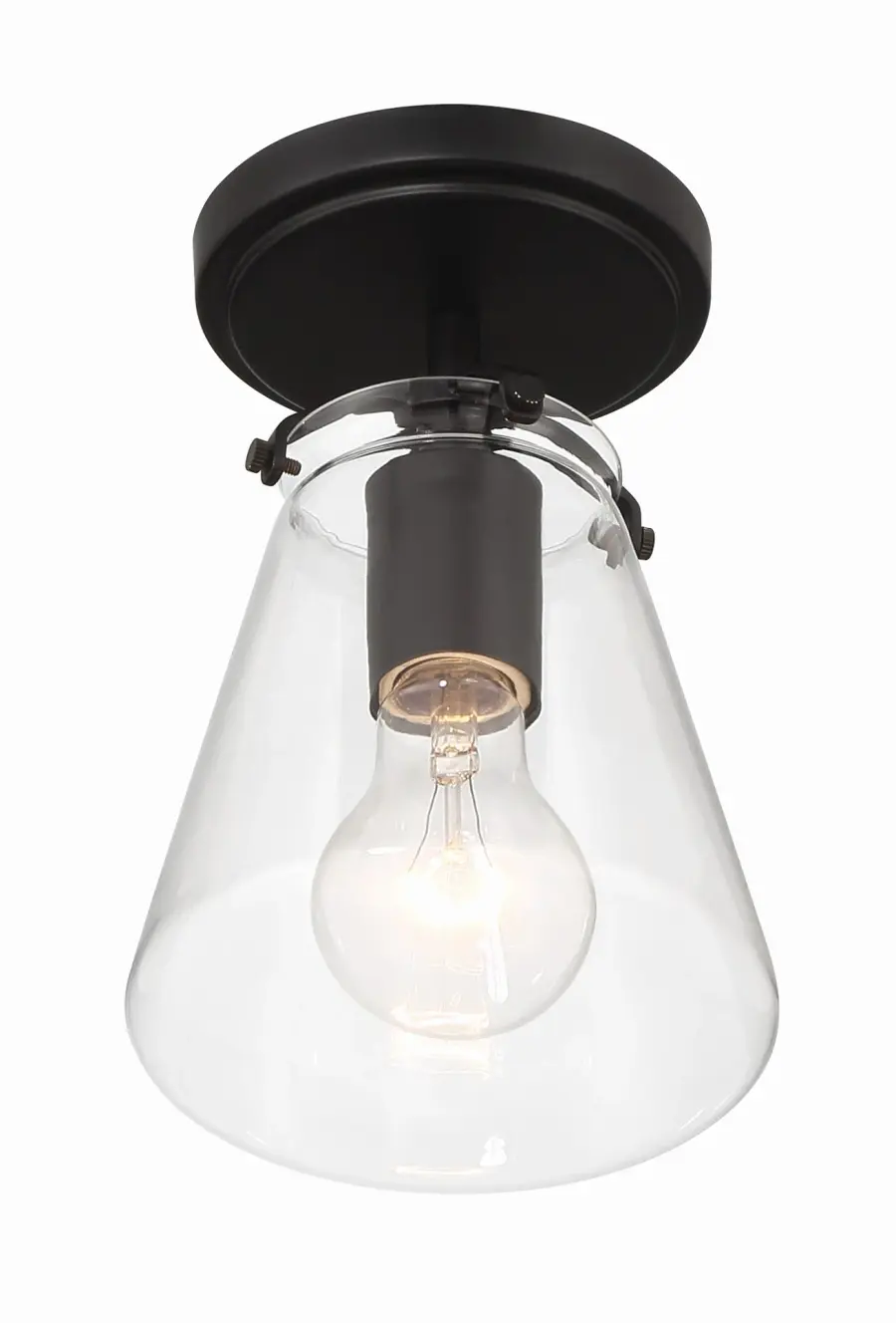 Voss 5.75" Semi Flush Mount in Polished Nickel - Image 11
