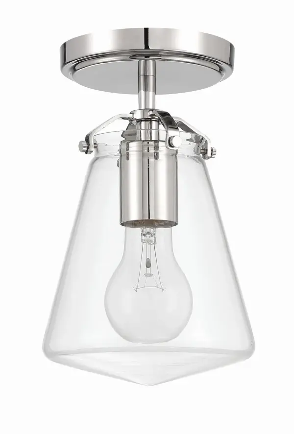 Voss 5.75" Semi Flush Mount in Matte Black - Image 16